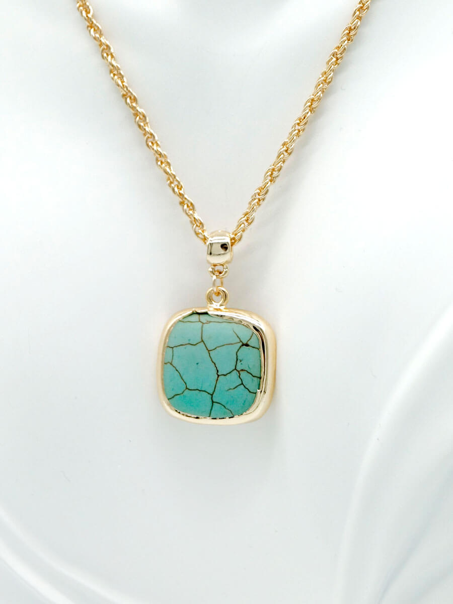 Turquoise Stone Necklace – SweetyPretty