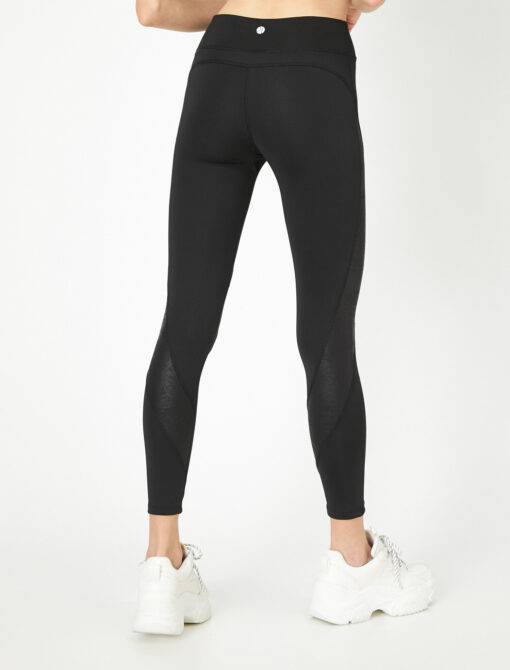 Activewear Patterned Black Leggings SweetyPretty