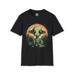 Cosmic Alien T-Shirt | Unisex Softstyle Tee, UFO Shirt, Gift for Sci-Fi Lovers, Outer Space Apparel, Graphic Tee