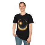 Celestial Sun and Moon T-Shirt, Unisex Softstyle Tee for Astrology Lovers, Cosmic Art Shirt, Gifts for Star Gazers, Night Sky Apparel - Image 4