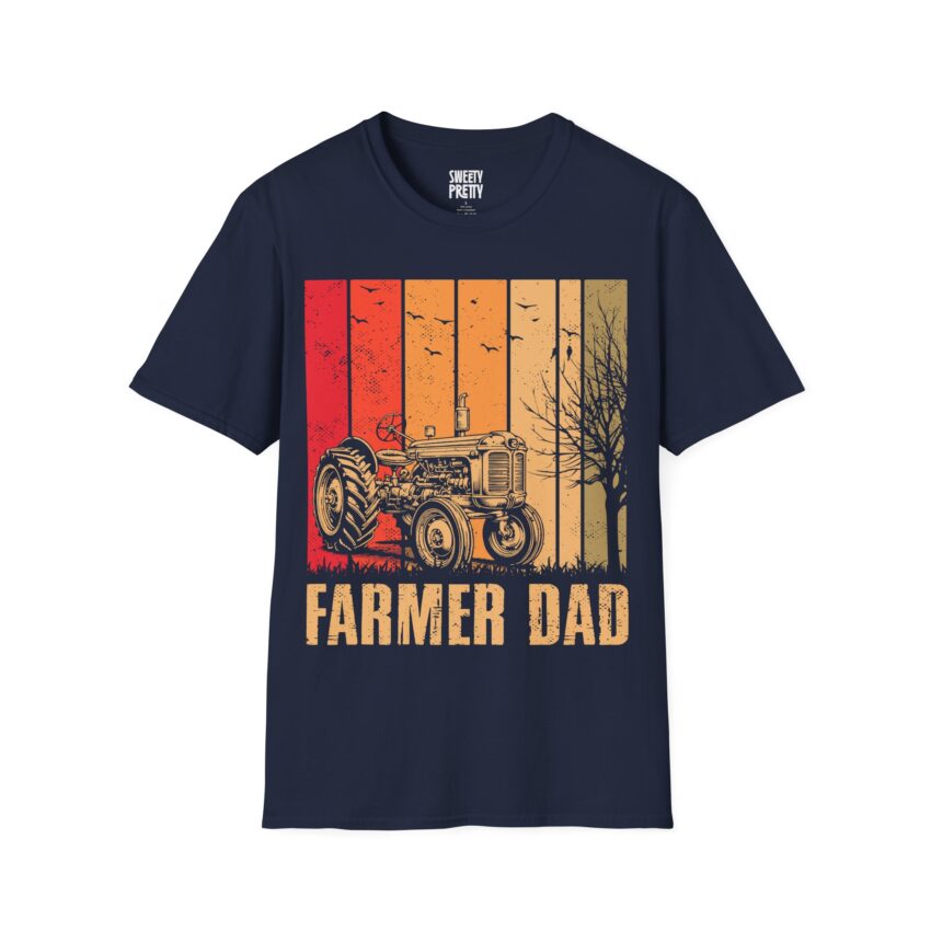 Farmers Unite: Vintage Farmer Dad T-Shirt, Country Style Tee, Gift for Dad, Agricultural Apparel, Rustic Farmwear - Image 5
