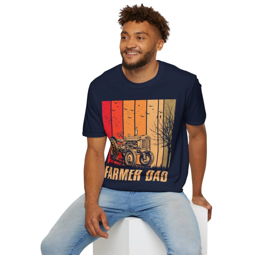Farmers Unite: Vintage Farmer Dad T-Shirt, Country Style Tee, Gift for Dad, Agricultural Apparel, Rustic Farmwear - Image 7