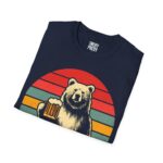 Casual Graphic Tee with Bear Design - "I Hate People" | Unisex Fun Shirt, Gift for Beer Lovers, Trendy Animal Theme, Relaxed Fit - Image 8