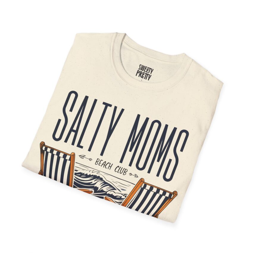 Salty Moms Beach Club T-Shirt, Summer Vibes Tee, Perfect Gift for Moms, Beach Lovers Apparel, Fun Vacation Shirt, Pool Party Outfit - Image 7