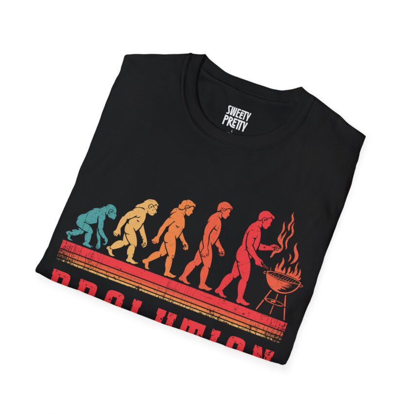 BBQ Evolution Unisex Softstyle T-Shirt, Funny Grill Shirt, BBQ Gift for Men, Summer BBQ Party Tee, Cooking Humor Shirt - Image 7