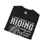 Men's Riding Humor T-Shirt, Motorcycle Lover Gift, Unisex Vintage Graphic Tee, Casual Wear, Cool Biker Apparel - Image 7