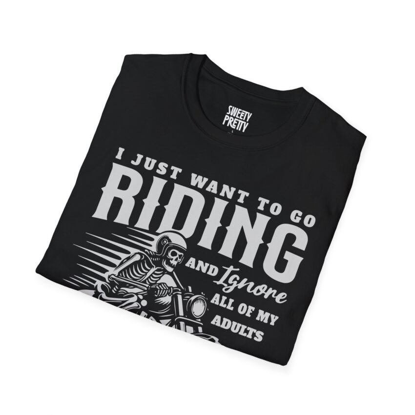 Men's Riding Humor T-Shirt, Motorcycle Lover Gift, Unisex Vintage Graphic Tee, Casual Wear, Cool Biker Apparel - Image 7