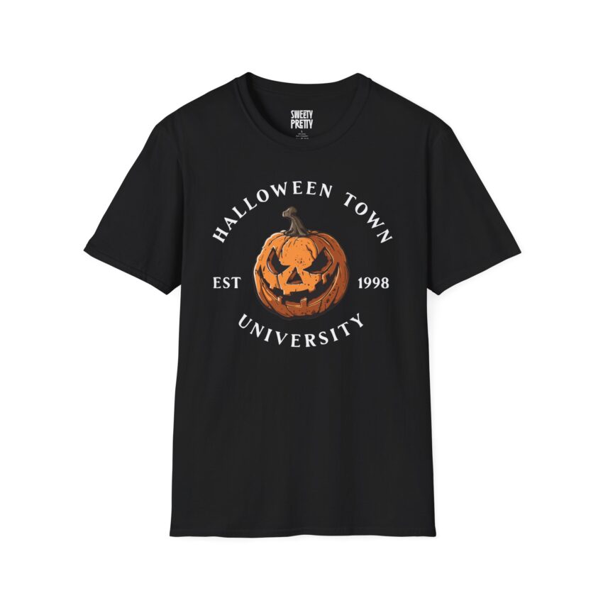 Halloween Town University T-Shirt, Unisex Halloween Tee, Fall Fashion, Pumpkin Graphic Shirt, Spooky Season Apparel, College Spirit Wear - Image 5