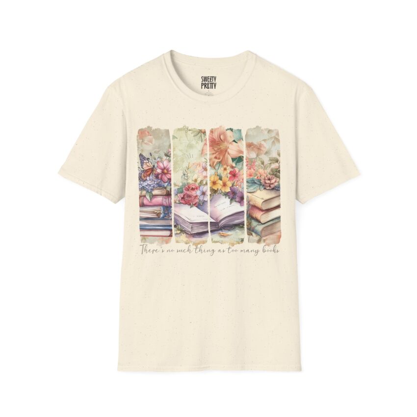 Literary-Themed Unisex T-Shirt, Perfect for Book Lovers, Mother's Day Gift, Cozy Attire, Floral Design, Reading Enthusiasts - Image 6