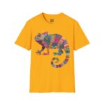 Colorful Chameleon Unisex Softstyle T-Shirt, Casual Wear, Unique Graphic Tee, Summer Fashion, Gift for Animal Lovers - Image 7