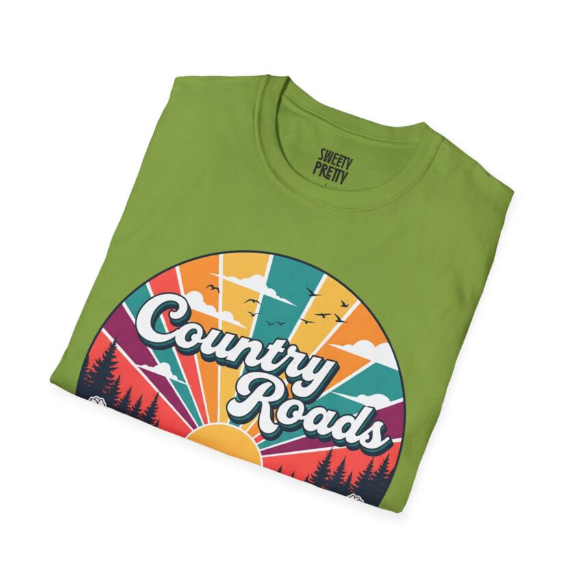 Retro Country Roads T-Shirt, Casual Tee, Outdoor Adventure Apparel, Gift for Nature Lovers, Summer Vacation Top - Image 14