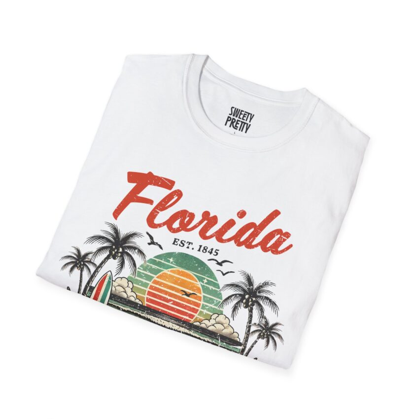 Florida Sunset Graphic T-Shirt, Softstyle Tee, Unisex Casual Wear, Summer Beach Shirt, Perfect Gift, Vacation Apparel - Image 2