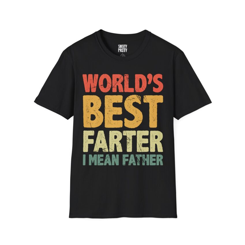 World's Best Farter Unisex T-Shirt, Funny Father Day Gift, Dad Humor Tee, Softstyle Tee, Gifts for Him - Image 1