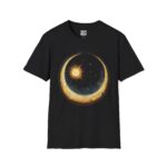 Celestial Sun and Moon T-Shirt, Unisex Softstyle Tee for Astrology Lovers, Cosmic Art Shirt, Gifts for Star Gazers, Night Sky Apparel