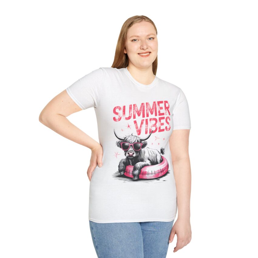 Summer Vibes Unisex T-Shirt, Casual Tee, Beach Wear, Gift for Her, Vacation Apparel, Fun Summer Clothing - Image 3