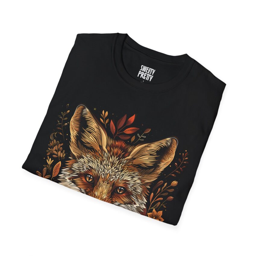 Rustic Fox Graphic T-Shirt | Nature Lover Tee, Unisex Shirt, Gift for Wildlife Enthusiasts, Bohemian Style Fashion, Eco-Friendly Apparel - Image 2