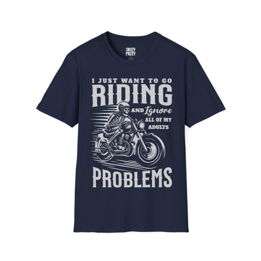 Men's Riding Humor T-Shirt, Motorcycle Lover Gift, Unisex Vintage Graphic Tee, Casual Wear, Cool Biker Apparel - Image 27