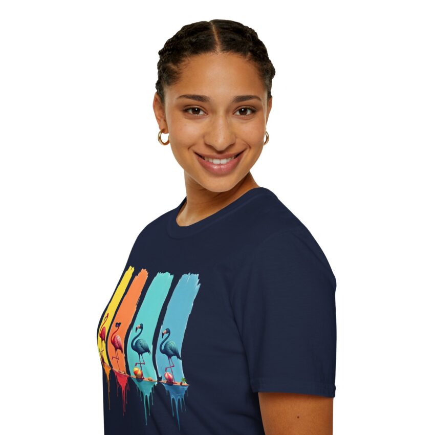 Vibrant Flamingo T-Shirt, Unisex Graphic Tee for Summer, Beach Vibes, Tropical Fun, Perfect Gift for Bird Lovers - Image 9