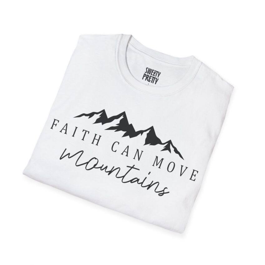 Inspirational Faith Mountain Unisex T-Shirt - Motivational Tee for Everyday Wear, Gift for Adventurers, Encouragement Apparel, [...] - Image 2