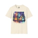 Cozy Camping Tee, Unisex Softstyle T-Shirt for Nature Lovers, Outdoor Adventure Shirt, Festival Outing Attire, Gift for Hikers - Image 6