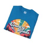 Retro Country Roads T-Shirt, Casual Tee, Outdoor Adventure Apparel, Gift for Nature Lovers, Summer Vacation Top - Image 16