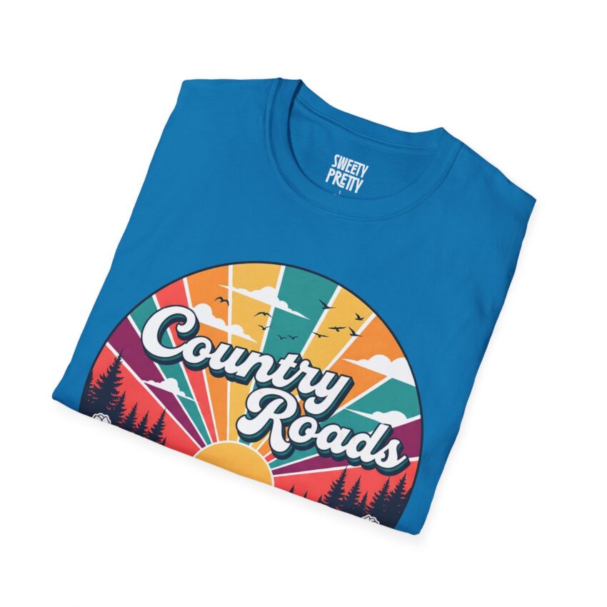 Retro Country Roads T-Shirt, Casual Tee, Outdoor Adventure Apparel, Gift for Nature Lovers, Summer Vacation Top - Image 16