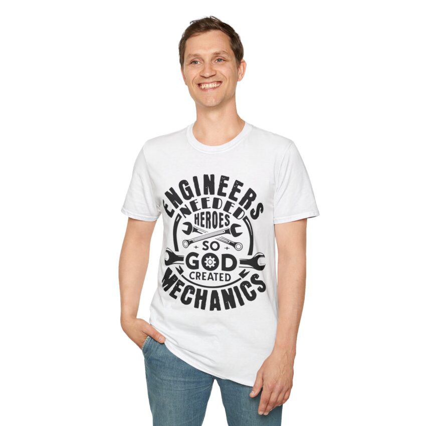 Engineers Needed Hero T-Shirt, Gift for Mechanics, Engineering Crew Tee, Funny Engineer Shirt, Casual Daily Wear - Image 3
