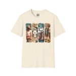 Bohemian Vibes Unisex Softstyle T-Shirt, Artistic Graphic Tee, Casual Wear, Summer Fashion, Unique Gift for Music Lovers - Image 6