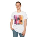 Beach Vibes Unisex Softstyle T-Shirt, Summer Shirt, Vacation Tee, Beachwear, Gift for Beach Lovers, Trendy Graphic Tee - Image 4