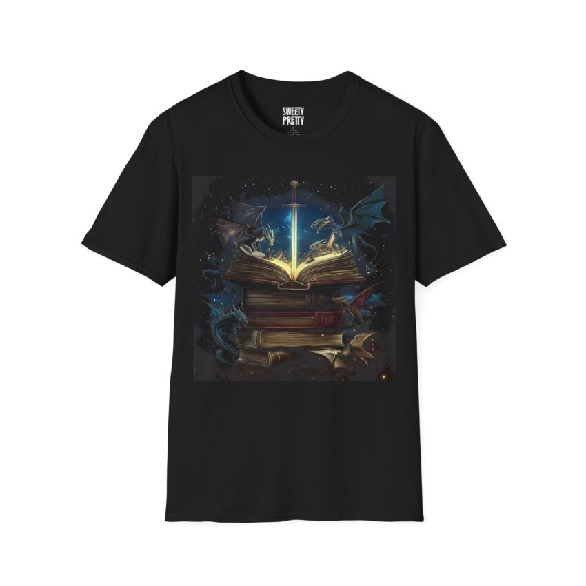 Fantasy Book Lover Unisex T-Shirt | Magical Reading Gift, Bookish Apparel, Nerdy Outfit, Fantasy Themed Tee, Perfect for Bookworms - Image 1