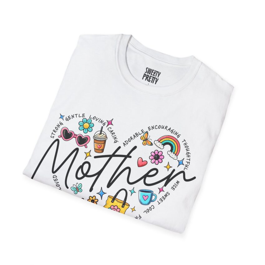 Heartfelt Mother T-Shirt, Gift for Mom, Mother's Day Apparel, Casual Tee, Cute Mom Shirt, Family Love T-Shirt - Image 2