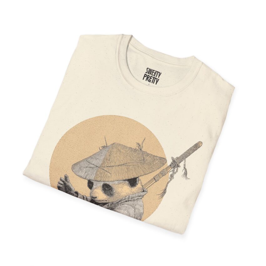 Cute Panda Warrior Unisex Softstyle T-Shirt | Fun Graphic Tee for Animal Lovers, Gifts for Birthdays and Holidays, Casual Wear - Image 5
