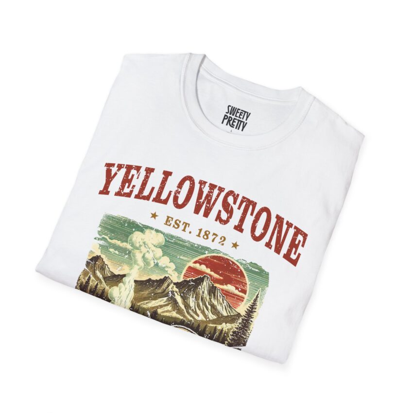 Yellowstone Vintage Graphic T-Shirt, National Park Tee, Outdoor Enthusiast Shirt, Nature Lover Gift, Adventure Wear, Unisex Casual Top - Image 2