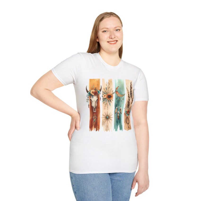 Boho-Inspired Graphic T-Shirt, Casual Wear, Gift for Nature Lovers, Summer Fashion, Bohemian Apparel, Festival Outfit - Image 3