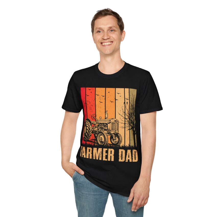 Farmers Unite: Vintage Farmer Dad T-Shirt, Country Style Tee, Gift for Dad, Agricultural Apparel, Rustic Farmwear - Image 3