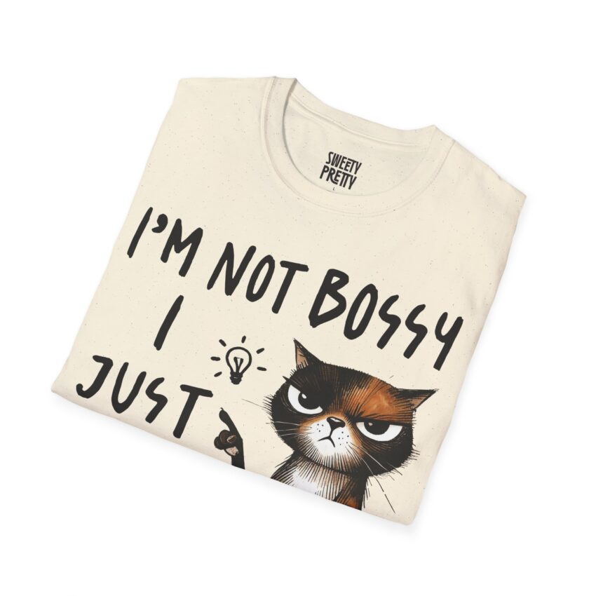 Funny Cat Quote T-Shirt: I'm Not Bossy, I Just Have Better Ideas, Gift for Cat Lovers, Casual Humor Tee, Cool Fashion, Perfect Birthday Gift - Image 7