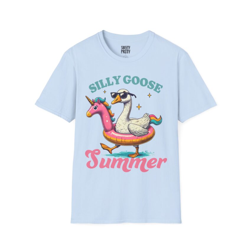 Silly Goose Summer T-Shirt for Fun Lovers, Humorous Unisex Tee, Summer Vacation Apparel, Perfect Gift for Friends, Casual Wear, Beach Party - Image 7