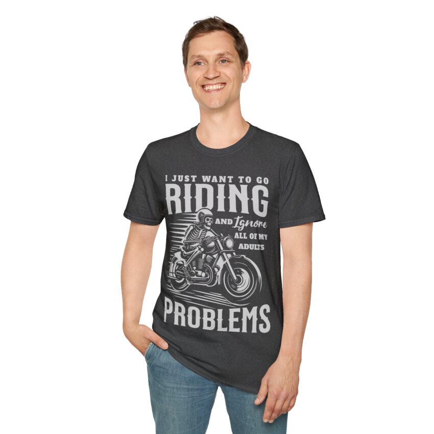 Men's Riding Humor T-Shirt, Motorcycle Lover Gift, Unisex Vintage Graphic Tee, Casual Wear, Cool Biker Apparel - Image 20