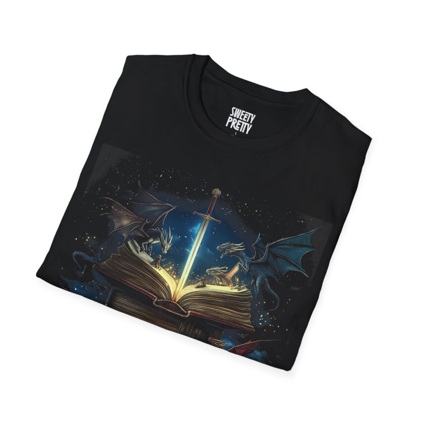 Fantasy Book Lover Unisex T-Shirt | Magical Reading Gift, Bookish Apparel, Nerdy Outfit, Fantasy Themed Tee, Perfect for Bookworms - Image 2