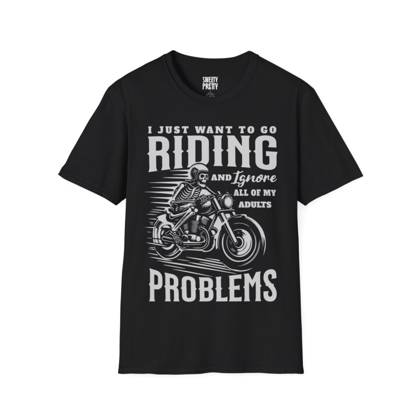 Men's Riding Humor T-Shirt, Motorcycle Lover Gift, Unisex Vintage Graphic Tee, Casual Wear, Cool Biker Apparel - Image 6