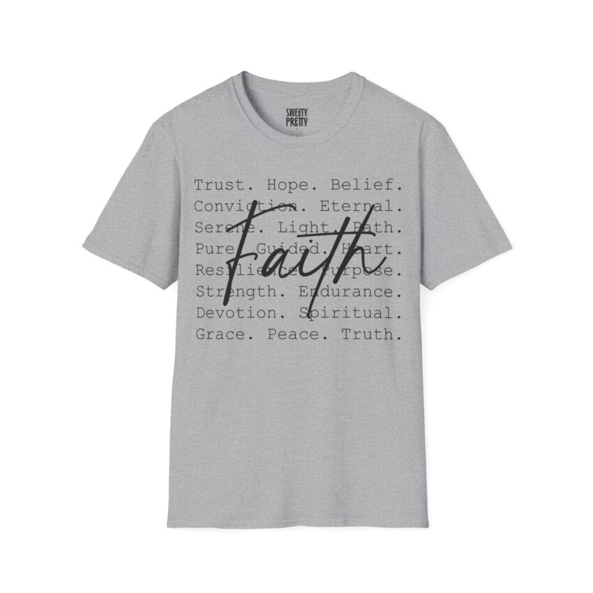Faith-Inspired Unisex T-Shirt - Spiritual Tee for Daily Inspiration, Gift for Friends, Motivational Clothing, Casual Wear, Faith-Based [...] - Image 12