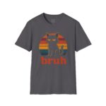 Retro Cat Bruh Unisex T-Shirt, Funny Gift, Pet Lover Apparel, Vintage Graphic Tee, Unique Birthday Present, Casual Wear - Image 9