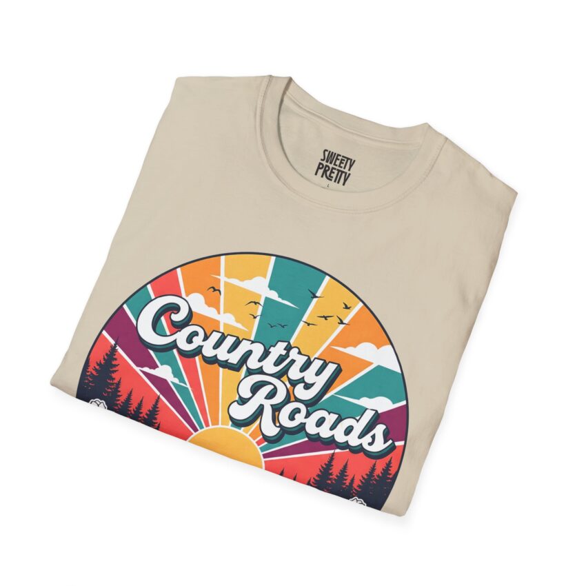 Retro Country Roads T-Shirt, Casual Tee, Outdoor Adventure Apparel, Gift for Nature Lovers, Summer Vacation Top - Image 8