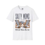 Salty Moms Beach Club T-Shirt, Summer Vibes Tee, Perfect Gift for Moms, Beach Lovers Apparel, Fun Vacation Shirt, Pool Party Outfit
