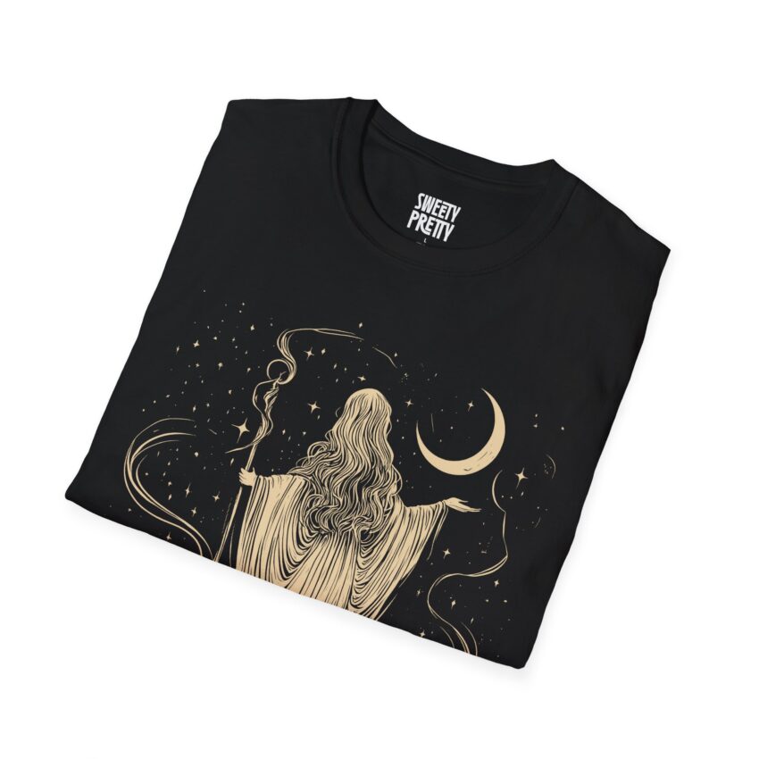 Mystical Sorceress T-Shirt | Unisex Softstyle Tee for Spiritual Vibes, Gift for Witchy Friends, Astrology Lover Apparel, Boho Outfit, [...] - Image 2