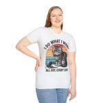 Retro Cat Graphic T-Shirt, Funny Cat Tee, Pet Lover Gift, Unisex Cotton Shirt, Everyday Wear, Cat Mom Humor - Image 3