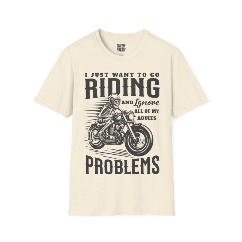 Men's Riding Humor T-Shirt, Motorcycle Lover Gift, Unisex Vintage Graphic Tee, Casual Wear, Cool Biker Apparel - Image 15