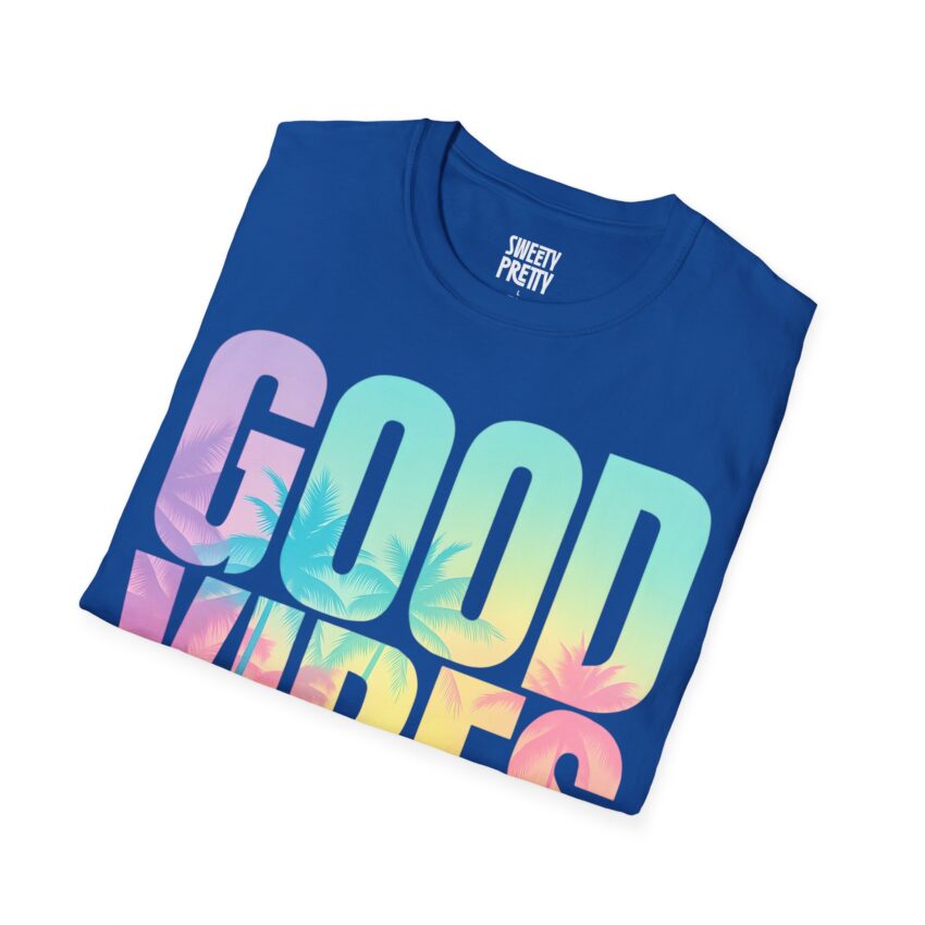 Good Vibes Unisex Softstyle T-Shirt, Summer Tee, Trendy Graphic Shirt, Casual Wear, Gift for Friends, Beachwear - Image 12