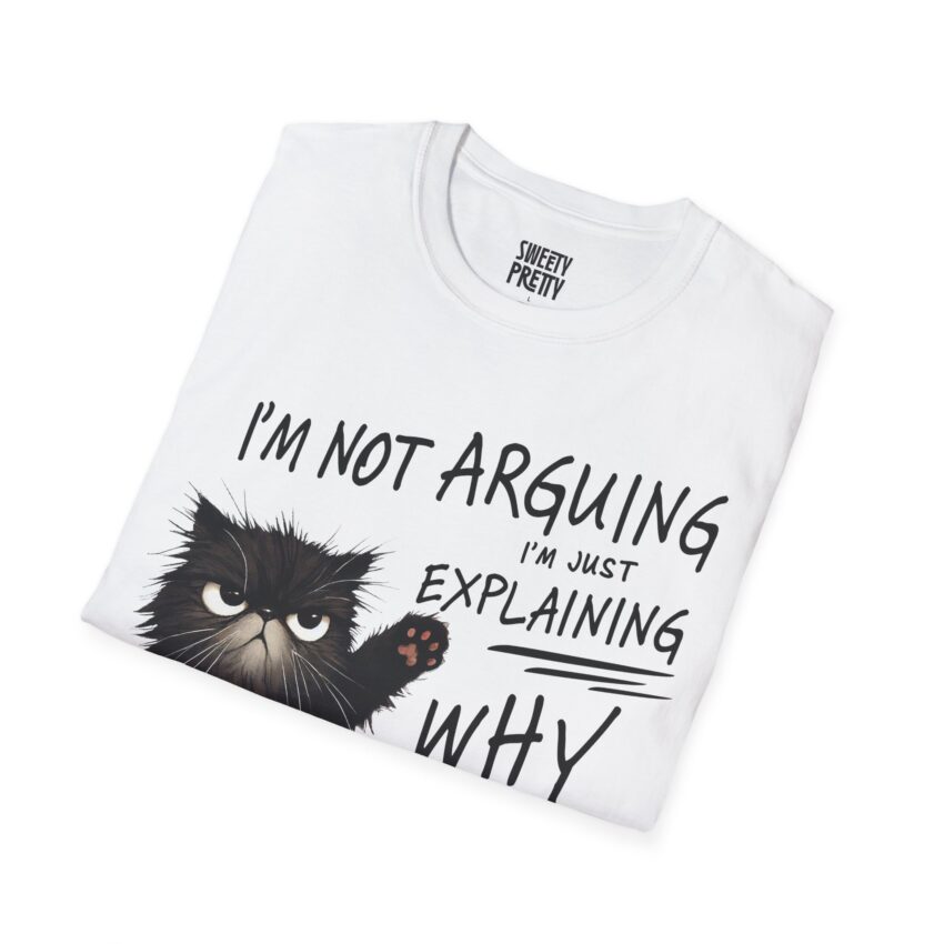 Funny Cat Quote T-Shirt, Comfy Casual Shirt, Gift for Cat Lovers, Humorous Tee, Perfect for Birthdays - Image 4