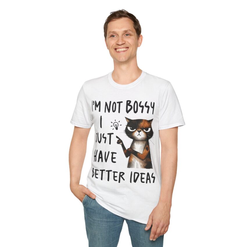 Funny Cat Quote T-Shirt: I'm Not Bossy, I Just Have Better Ideas, Gift for Cat Lovers, Casual Humor Tee, Cool Fashion, Perfect Birthday Gift - Image 4